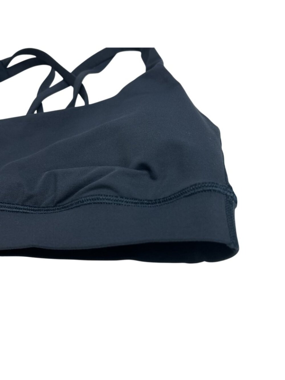 Lululemon Energy Bra Strappy Back Sports Bra Size 4 Navy Blue Gym Athletic - Picture 12 of 12